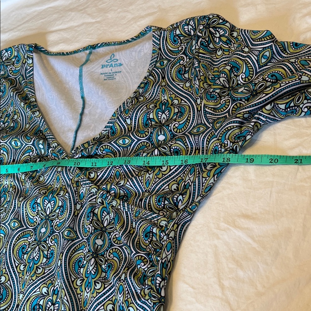 Prana Faux Wrap Dress Size Large - Picture 8 of 11